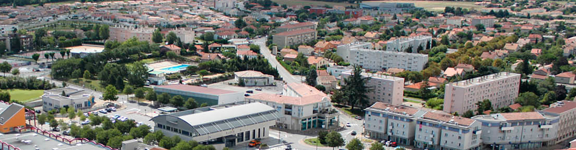 Vue aérienne de Portes-lès-Valence