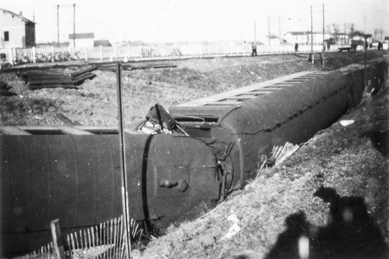 Sabotage d'un train de permissionnaires allemands le 9 décembre 1943 par un groupe de résistants portois