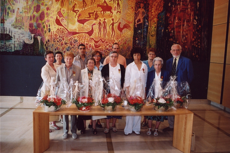 Cérémonie de la médaille famille française