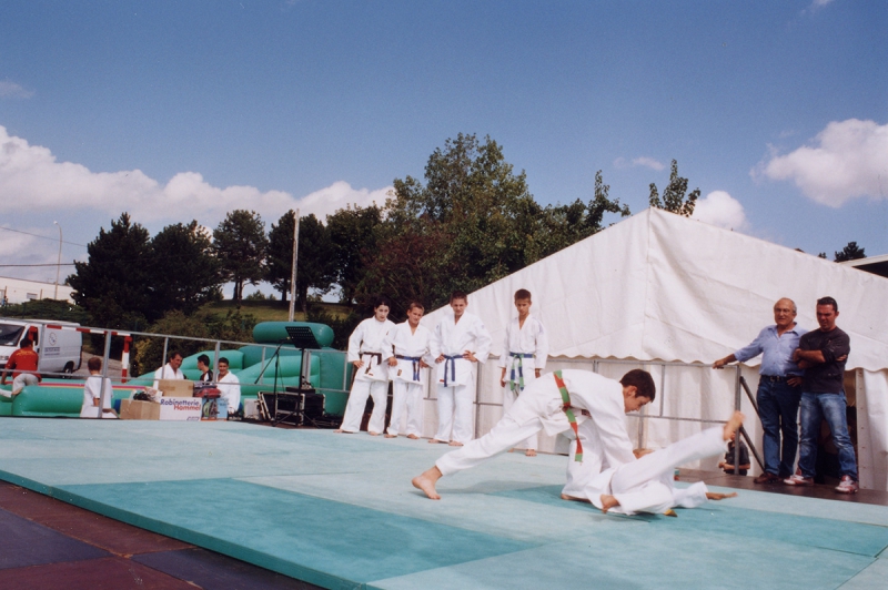 Club de judo : démonstration au forum des associations