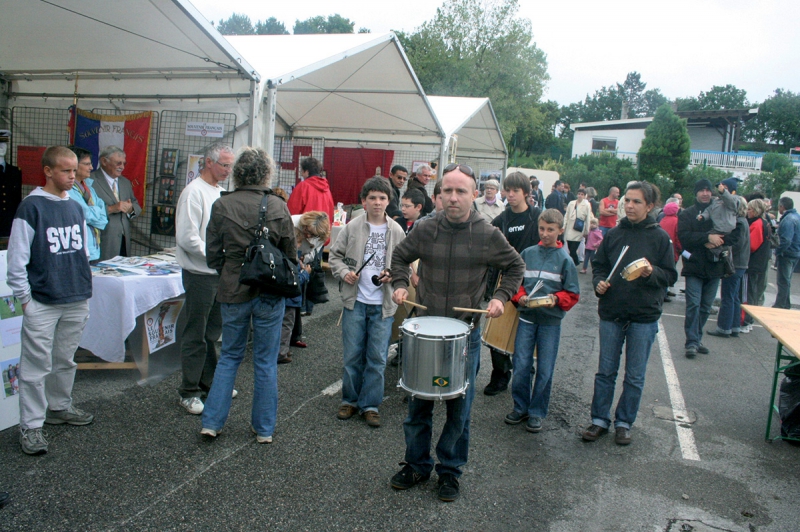 Batucada de l'école de musique au forum des associations