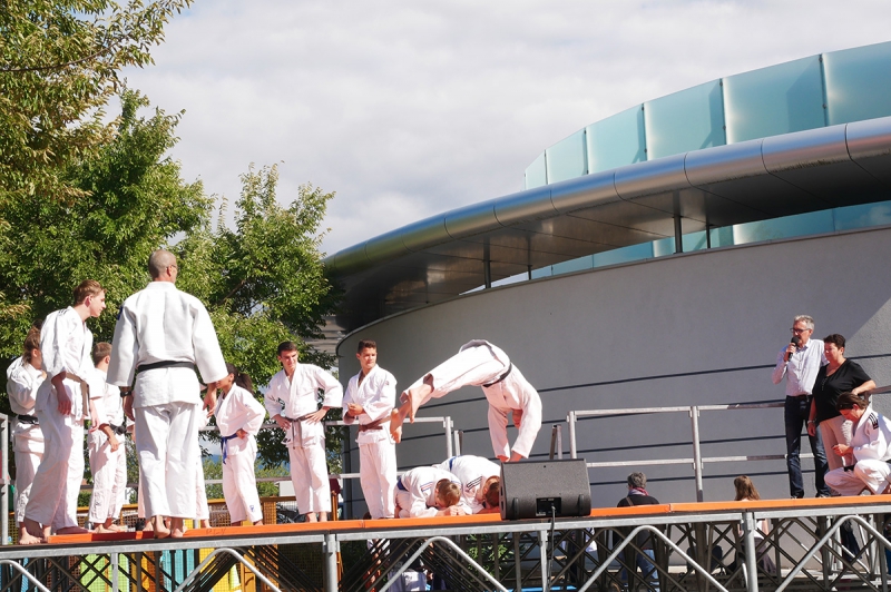 Démonstration de judo au forum des associations