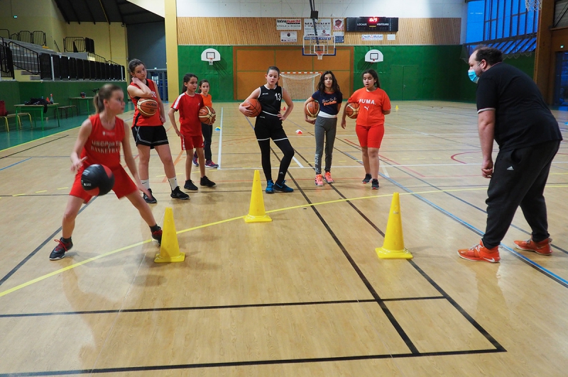 Entrainement de basket