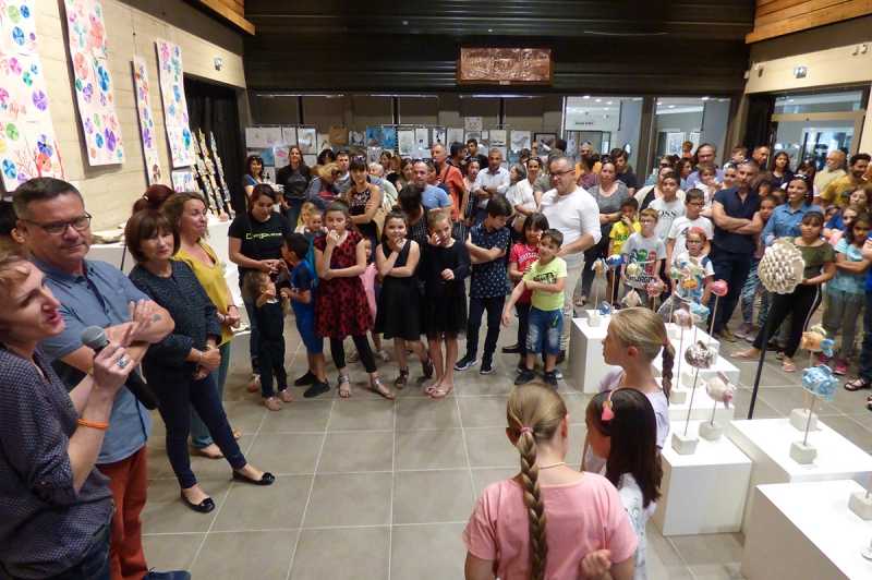 Exposition de l'école d'art (élèves enfants)