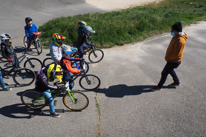 Entrainement de bicross