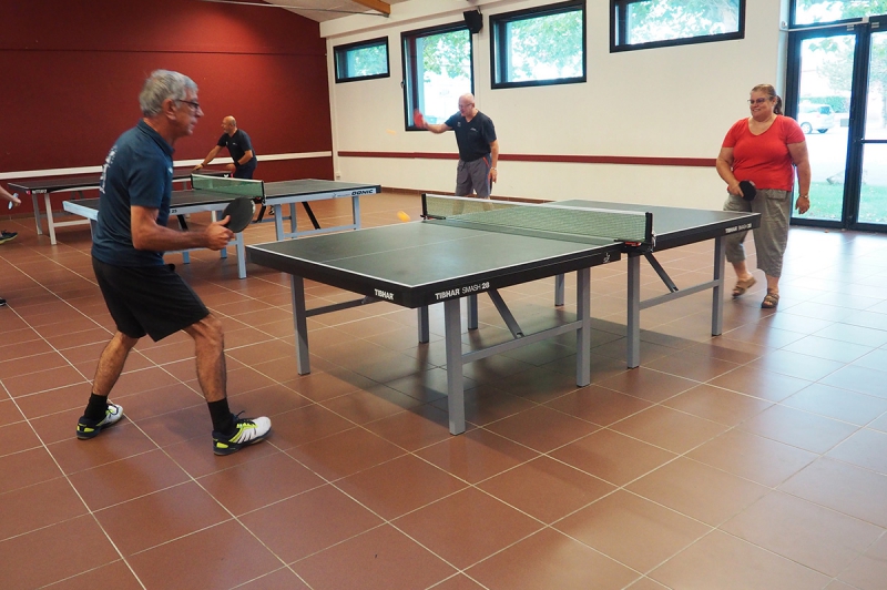 Entrainement de tennis de table