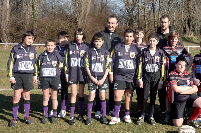 Au club de rugby : les jeunes