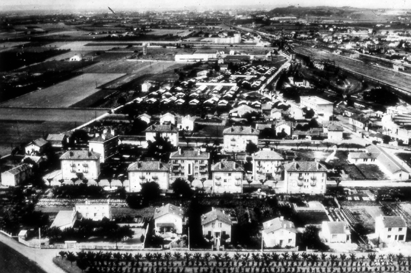 Vue aérienne de la ville côté ouest