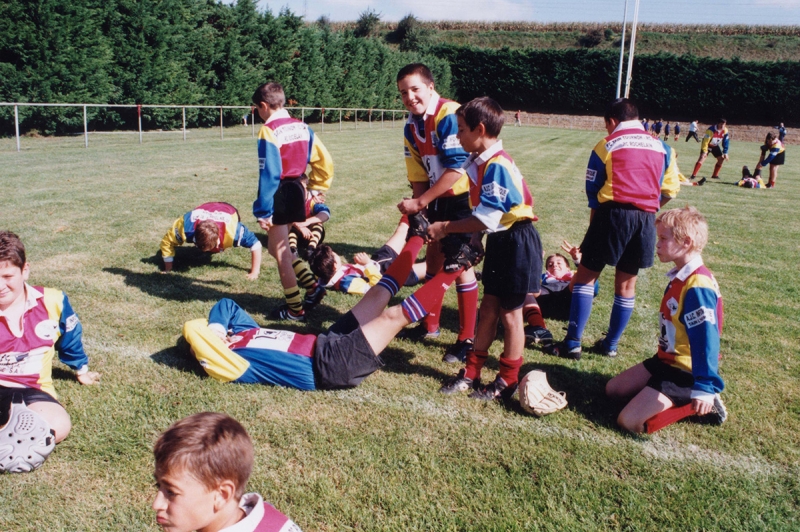 Club de rugby à l'entrainement