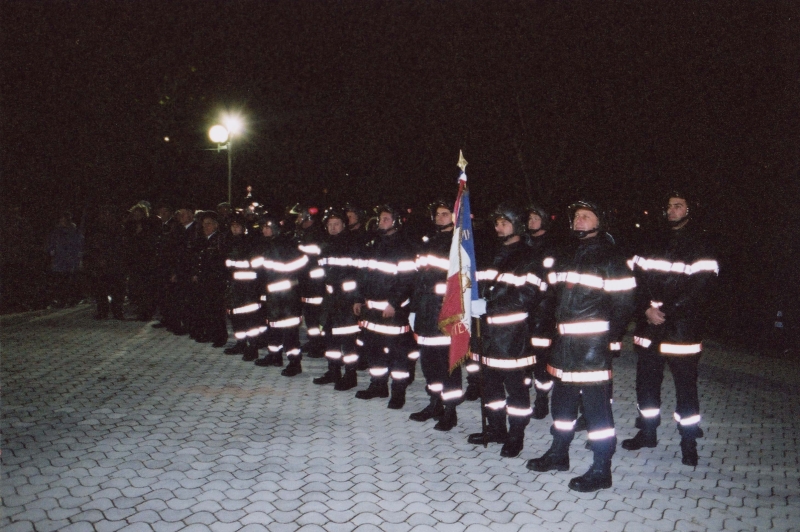 Cérémonie en l'honneur des pompiers