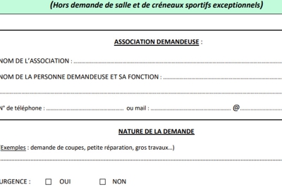 Demande générale des associations